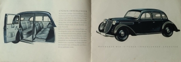 Preview: Wanderer Automobile W 24 Modellprogramm 1938 Automobilprospekt (6749)
